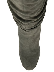 Ravel Grey Suede Knee High Boots - Image 4 of 4