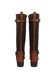 Ravel Brown Ground Leather Knee-High Boots - Image 3 of 4
