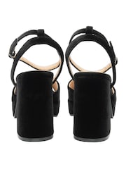 Ravel Black Block Heel Sandals - Image 3 of 4