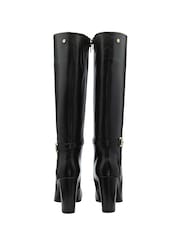 Ravel Black Leather Knee High Boots - Image 4 of 5