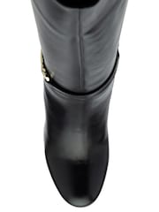 Ravel Black Leather Knee High Boots - Image 5 of 5
