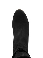 Ravel Black Suede Mid-Calf Boots - Image 4 of 4