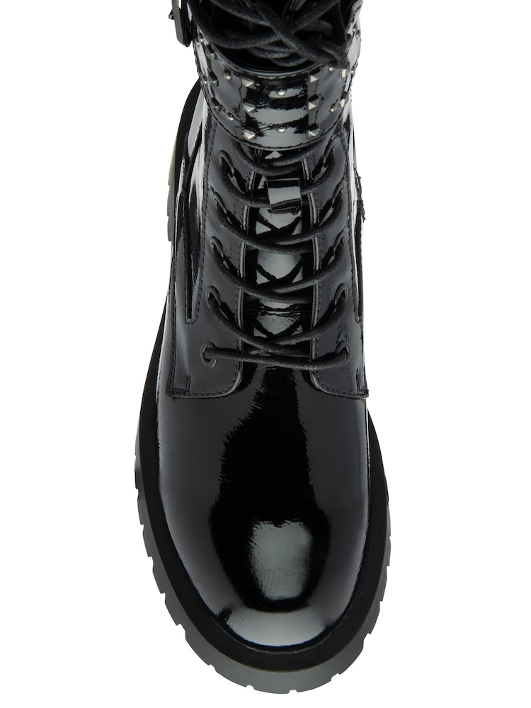 Ravel Black Patent Zip-up Ankle Boots - Image 4 of 4 Ravel Black Patent Zip-up Ankle Boots - Image 4 of 4