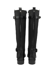 Ravel Black Ground Leather Knee-High Boots - Image 3 of 4