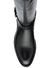 Ravel Black Ground Leather Knee-High Boots - Image 4 of 4