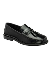 Ravel Black Leather Loafers - Image 1 of 4