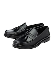 Ravel Black Leather Loafers - Image 2 of 4