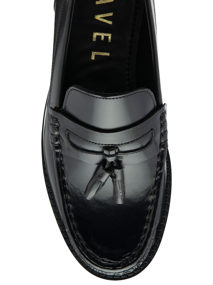 Ravel Black Leather Loafers - Image 4 of 4