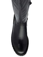 Ravel Black Leather Knee-High Boots - Image 3 of 3