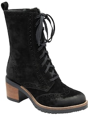 Ravel Black Suede Zip-Up Mid-Calf Boots - Image 1 of 5