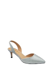 Plateado - Zapatos con tira trasera y strass de Ravel - Imagen 1 de 4
