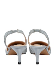 Plateado - Zapatos con tira trasera y strass de Ravel - Imagen 3 de 4