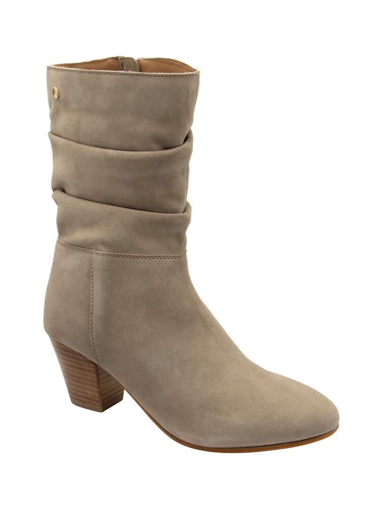 Ravel Natural Suede Mid-Calf Boots - Image 1 of 4