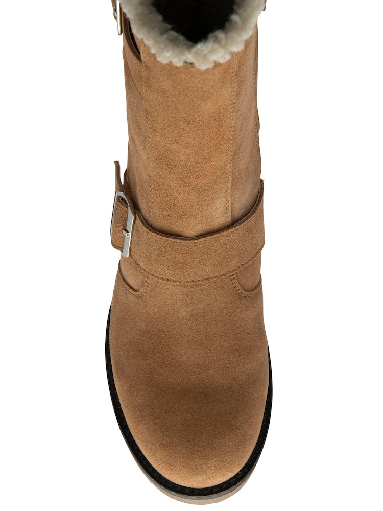 Ravel Brown Suede Zip-Up Ankle Boots - Image 4 of 4