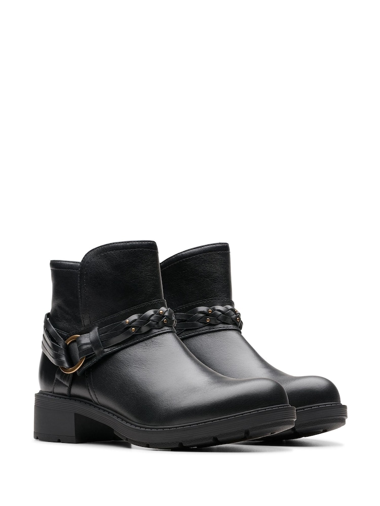 Svart - Clarks Sveppabrúnt Oily Hearth Kaylie Stígvél - Image 4 of 7