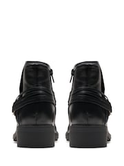 Clarks Black Mushroom Oily Hearth Kaylie Boots - Image 6 of 7