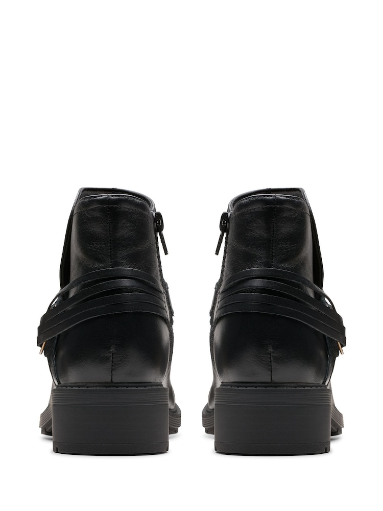 Svart - Clarks Sveppabrúnt Oily Hearth Kaylie Stígvél - Image 6 of 7