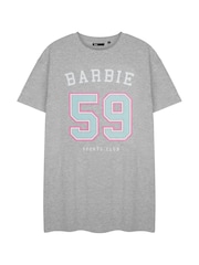 Vanilla Underground Grey Barbie Womens Licensed 100% Cotton T-Shirt Night Dress - Image 1 of 6
