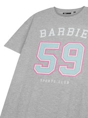 Vanilla Underground Grey Barbie Womens Licensed 100% Cotton T-Shirt Night Dress - Image 3 of 6