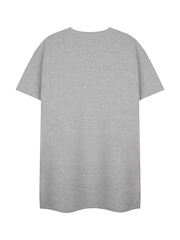 Vanilla Underground Grey Womens Pusheen Licensed 100% Cotton T-Shirt Night Dress - Image 2 of 6