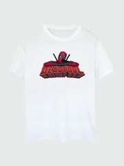 Brands In White Mens Deadpool and Wolverine Chill 100% Cotton T-Shirt - Image 1 of 3
