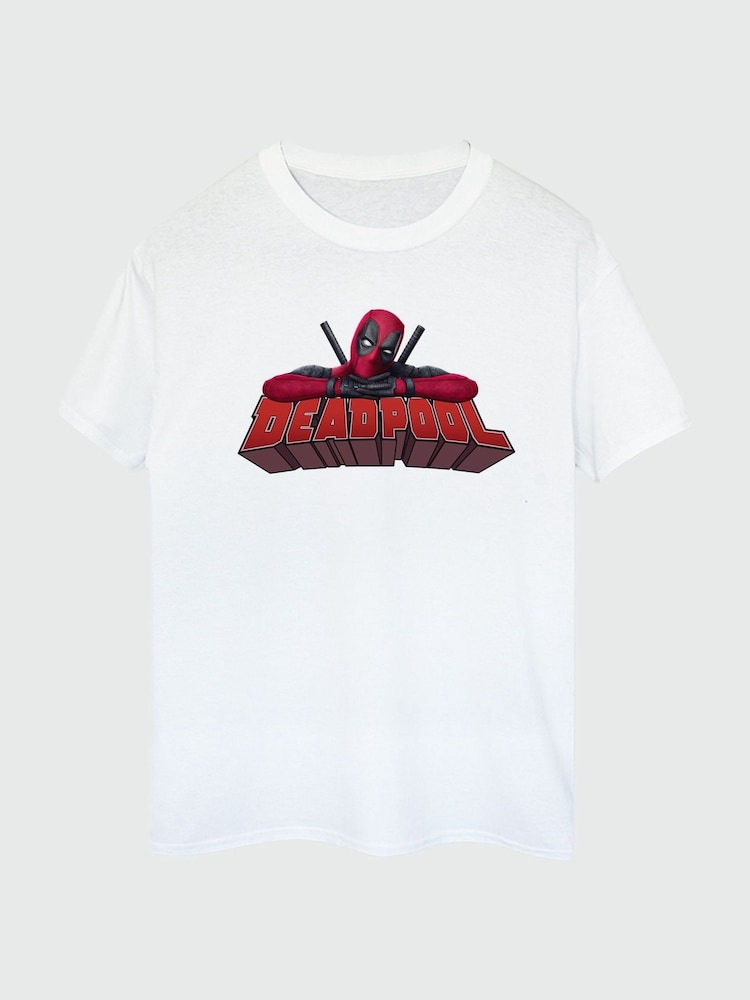 Brands In White Mens Deadpool and Wolverine Chill 100% Cotton T-Shirt - Image 1 of 3