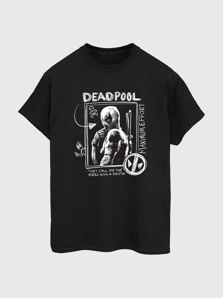 Brands In Black Mens Deadpool and Wolverine Maximum Effort 100% Cotton T-Shirt - Image 2 of 3