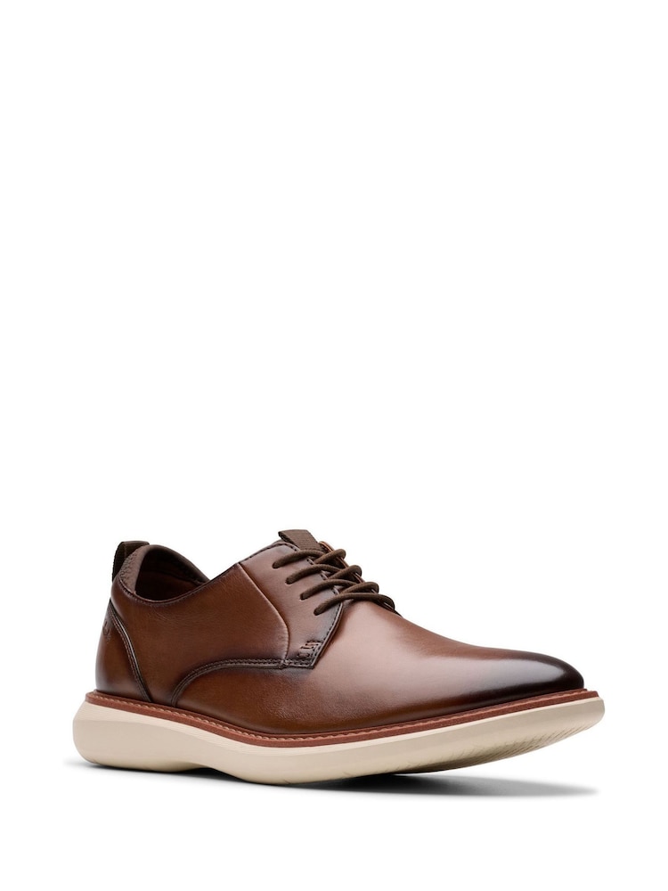 Clarks Brown Brantin Plain Shoes - Image 2 of 4