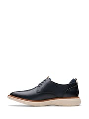 Clarks Blue Brantin Plain Shoes - Image 2 of 4