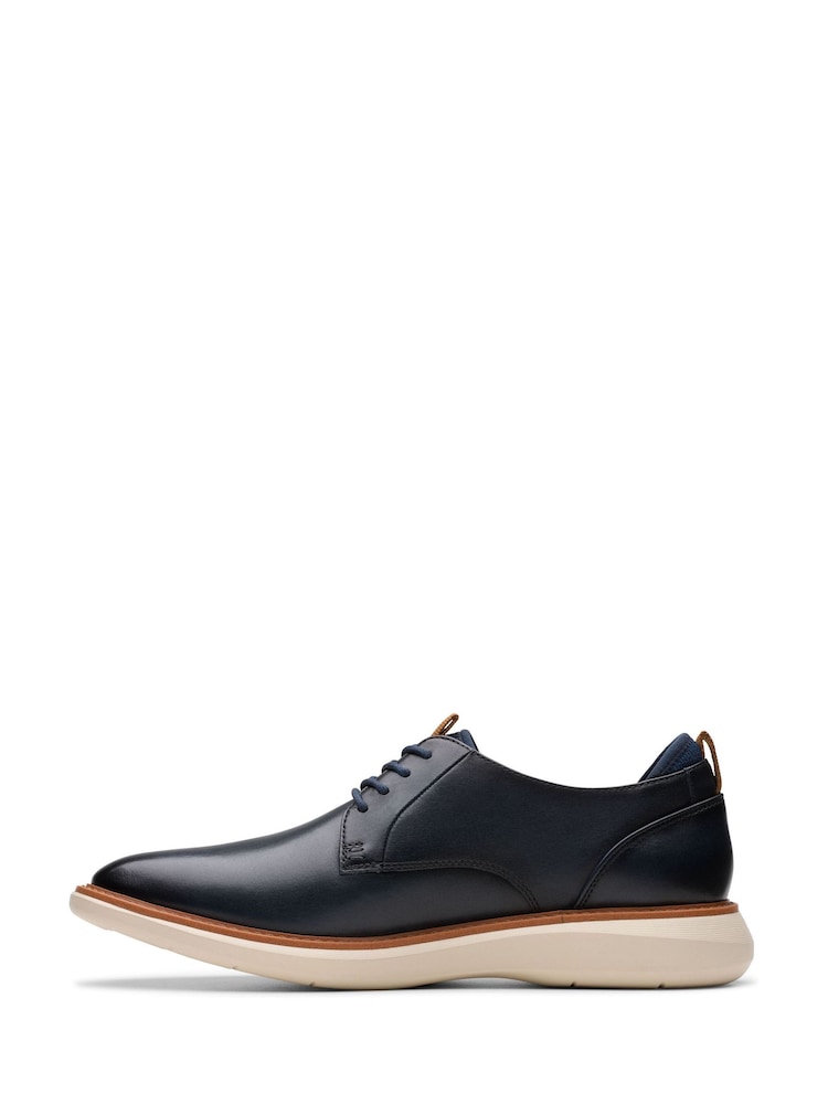 Clarks Blue Brantin Plain Shoes - Image 2 of 7 Clarks Blue Brantin Plain Shoes - Image 2 of 7