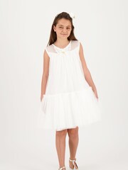 Angels Face Caria Sleeveless Butterfly Snowdrop White Dress - Image 1 of 2