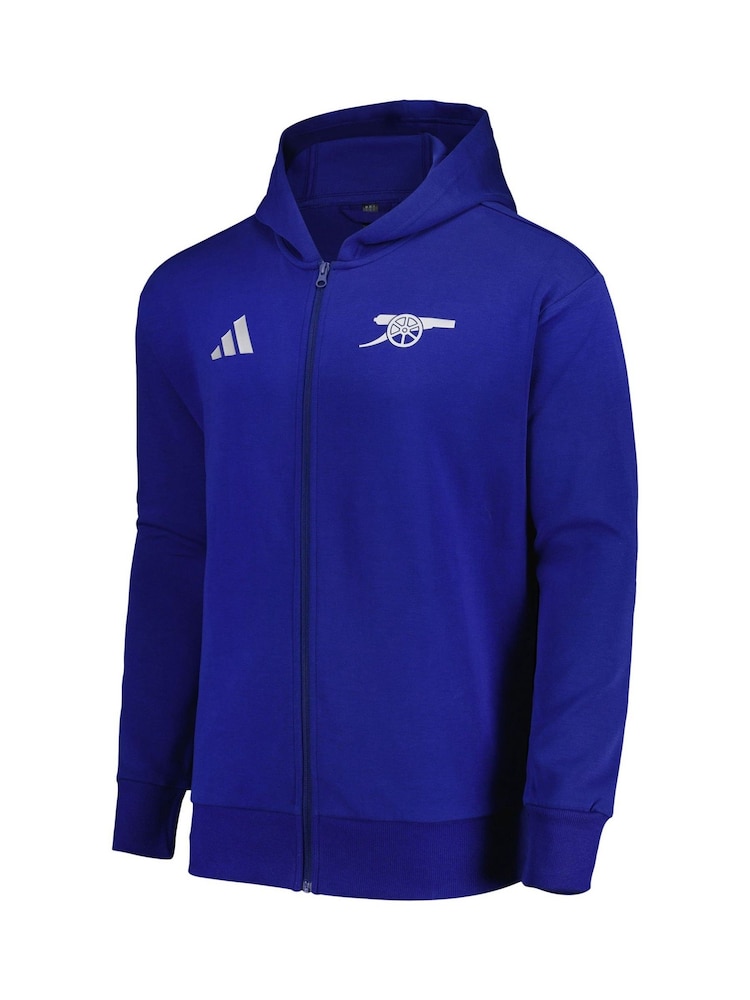 adidas Blue Arsenal Anthem Jacket - Image 2 of 3