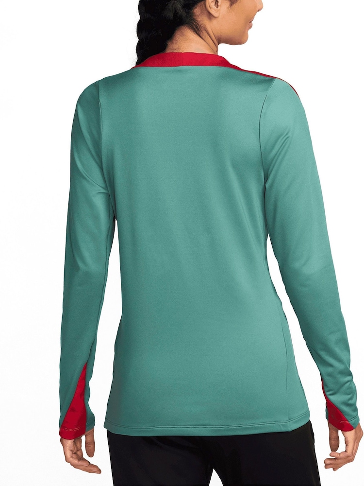 Nike Green Womens Liverpool Training Top - Image 2 of 3