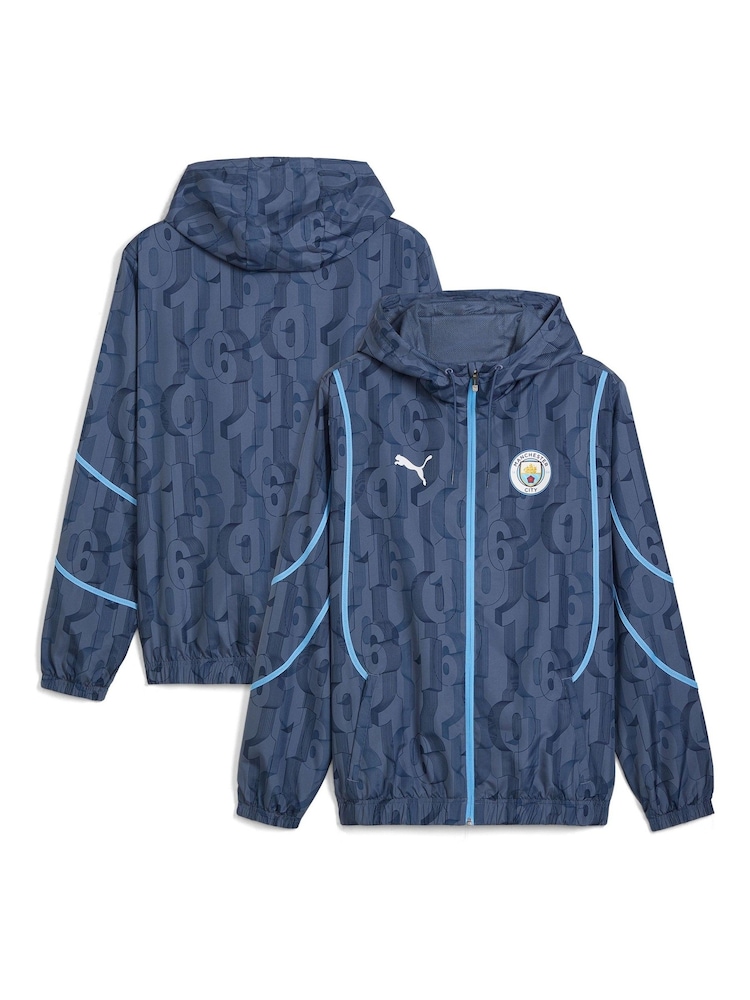 Puma Blue Manchester City Pre Match Jacket - Image 1 of 3