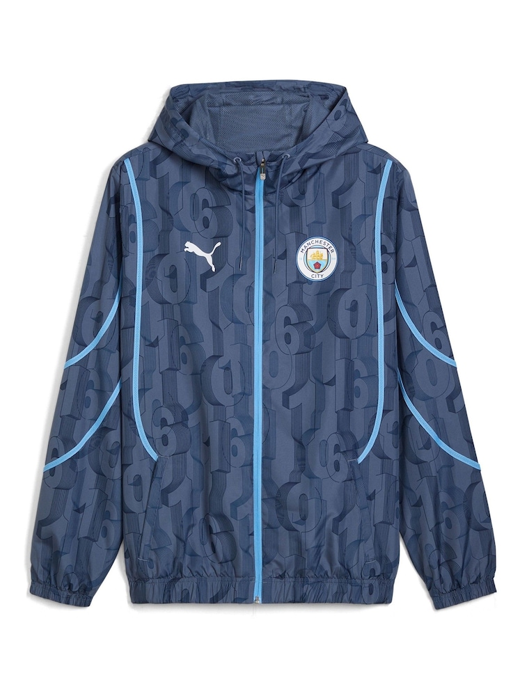 Puma Blue Manchester City Pre Match Jacket - Image 3 of 3