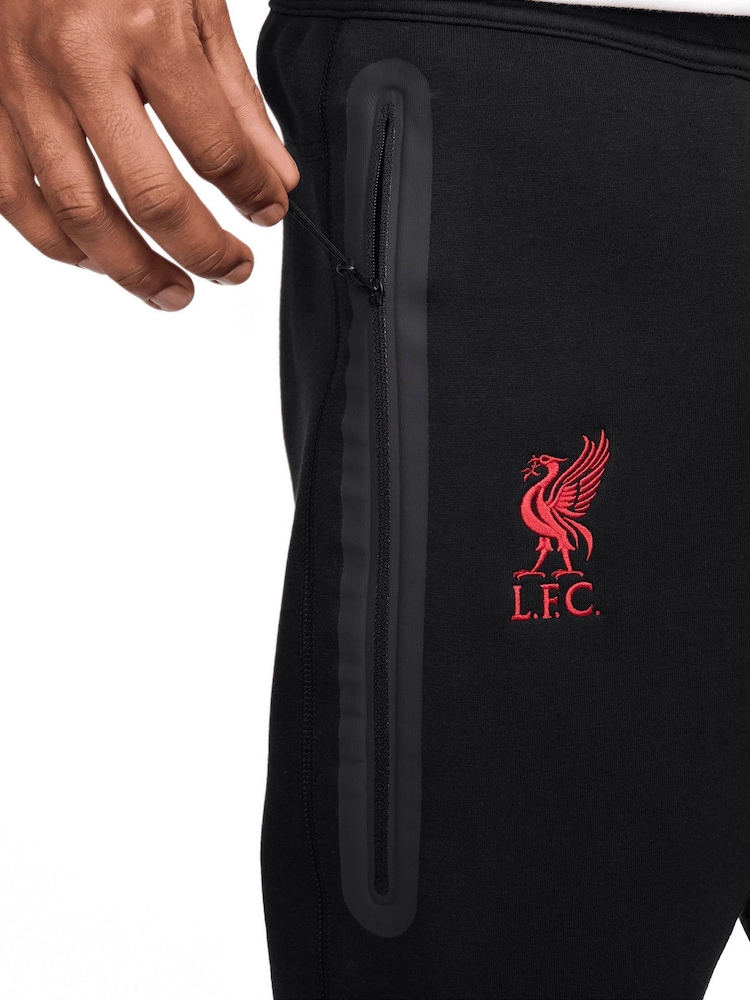 Nike Black Liverpool Tech Fleece Joggers - Image 3 of 3