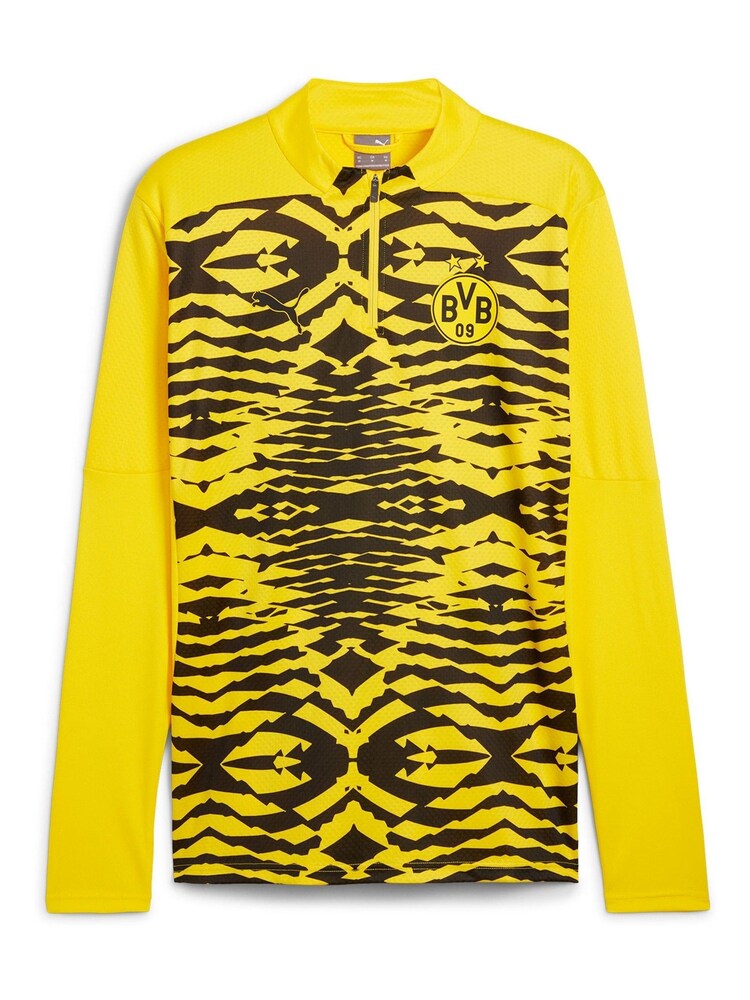 Puma Yellow Borussia Dortmund prematch Sweatshirt - Image 2 of 3