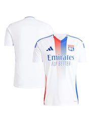 adidas White 2024-25 Olympique Lyon Home Shirt - Image 1 of 3