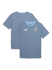 Puma Blue Manchester City FtblCulture AOP T-Shirt - Image 1 of 3