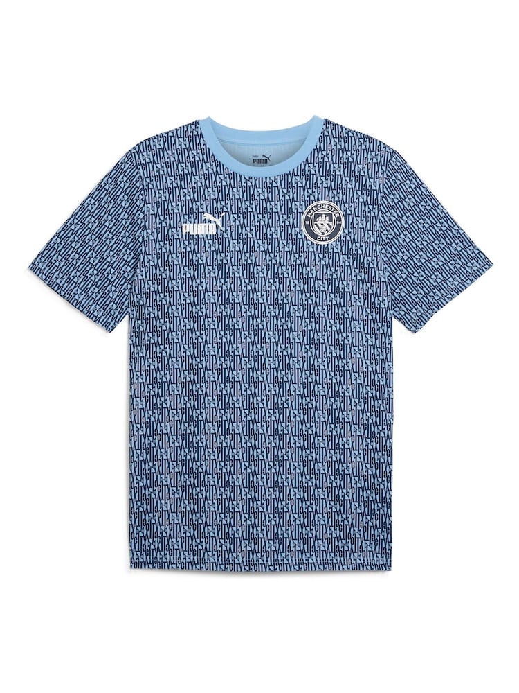 Puma Blue Manchester City FtblCulture AOP T-Shirt - Image 3 of 3