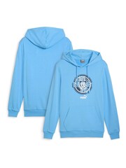 Puma Blue Manchester City FtblCulture Hoodie - Image 1 of 3