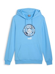 Puma Blue Manchester City FtblCulture Hoodie - Image 3 of 3