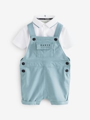 أزرق - طقم مكوَّن من قميص بولو ودنغري من Baker by Ted Baker - صورة 1 من 5
