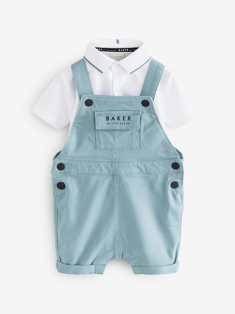 أزرق - طقم مكوَّن من قميص بولو ودنغري من Baker by Ted Baker - صورة 1 من 5