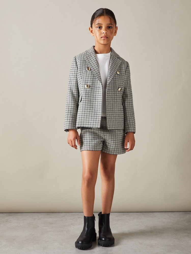 Reiss Charlie Checked Double Breasted Suit Blazer - Image 3 of 4
