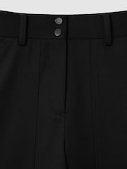 Reiss Black Zoe Wool Blend Barrel Leg Trousers - Image 6 of 6