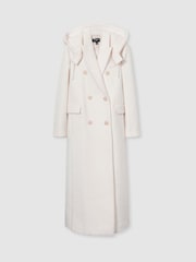 Reiss Cream Clara Atelier Wool and Cashmere Longline Coat - Image 2 of 8