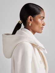 Reiss Cream Clara Atelier Wool and Cashmere Longline Coat - Image 5 of 8