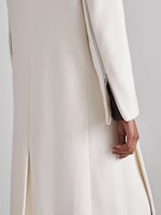 Reiss Cream Clara Atelier Wool and Cashmere Longline Coat - Image 6 of 8