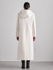 Reiss Cream Clara Atelier Wool and Cashmere Longline Coat - Image 7 of 8